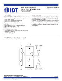 Datasheet IDT74FCT863A manufacturer IDT